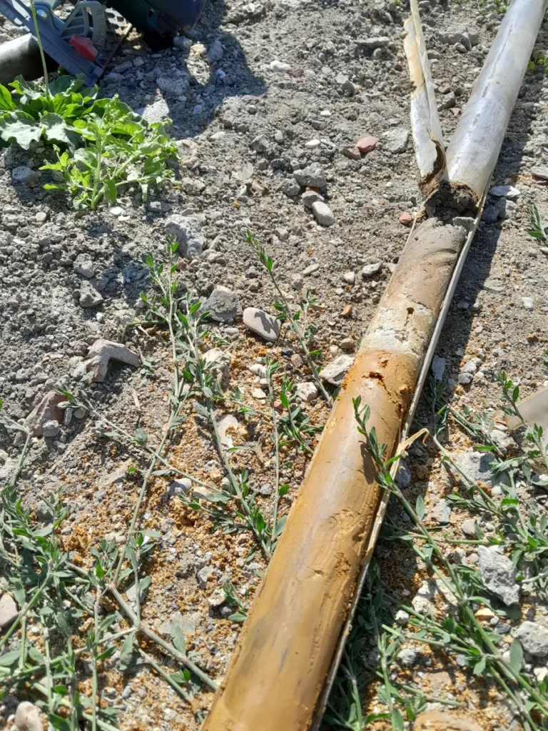 Carotte de sol d'un mètre de long