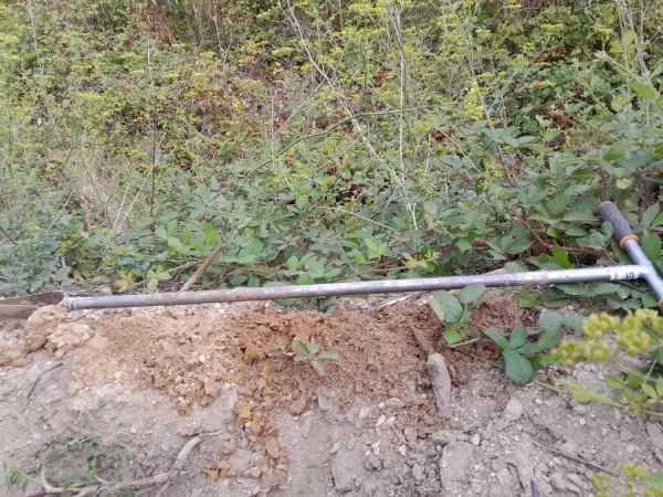 Sondage de reconnaissance des sols dans le cadre d'une étude G1 ES (vente de terrain)