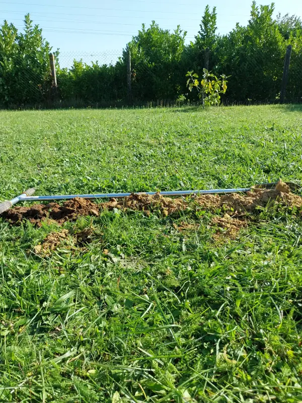 Sondage de reconnaissance des sols dans le cadre d'une étude G1 ES (vente de terrain)