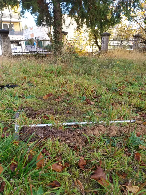 Sondage de reconnaissance des sols dans le cadre d'une étude G1 ES (vente de terrain)